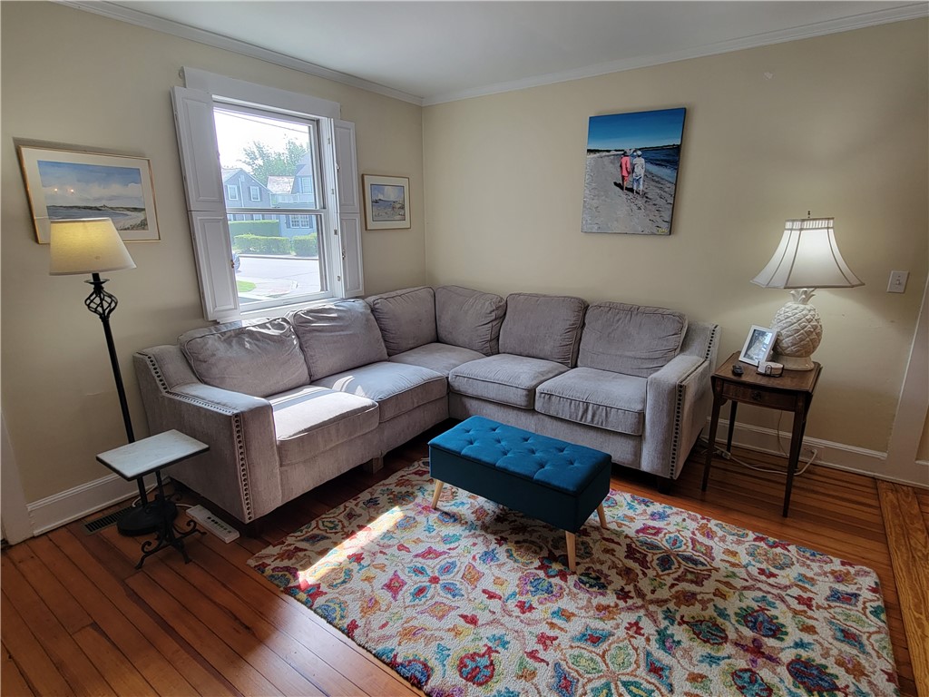 23 Morgan Street Newport, RI 02840 - Photo 7 of 30 Open layout living & dining room