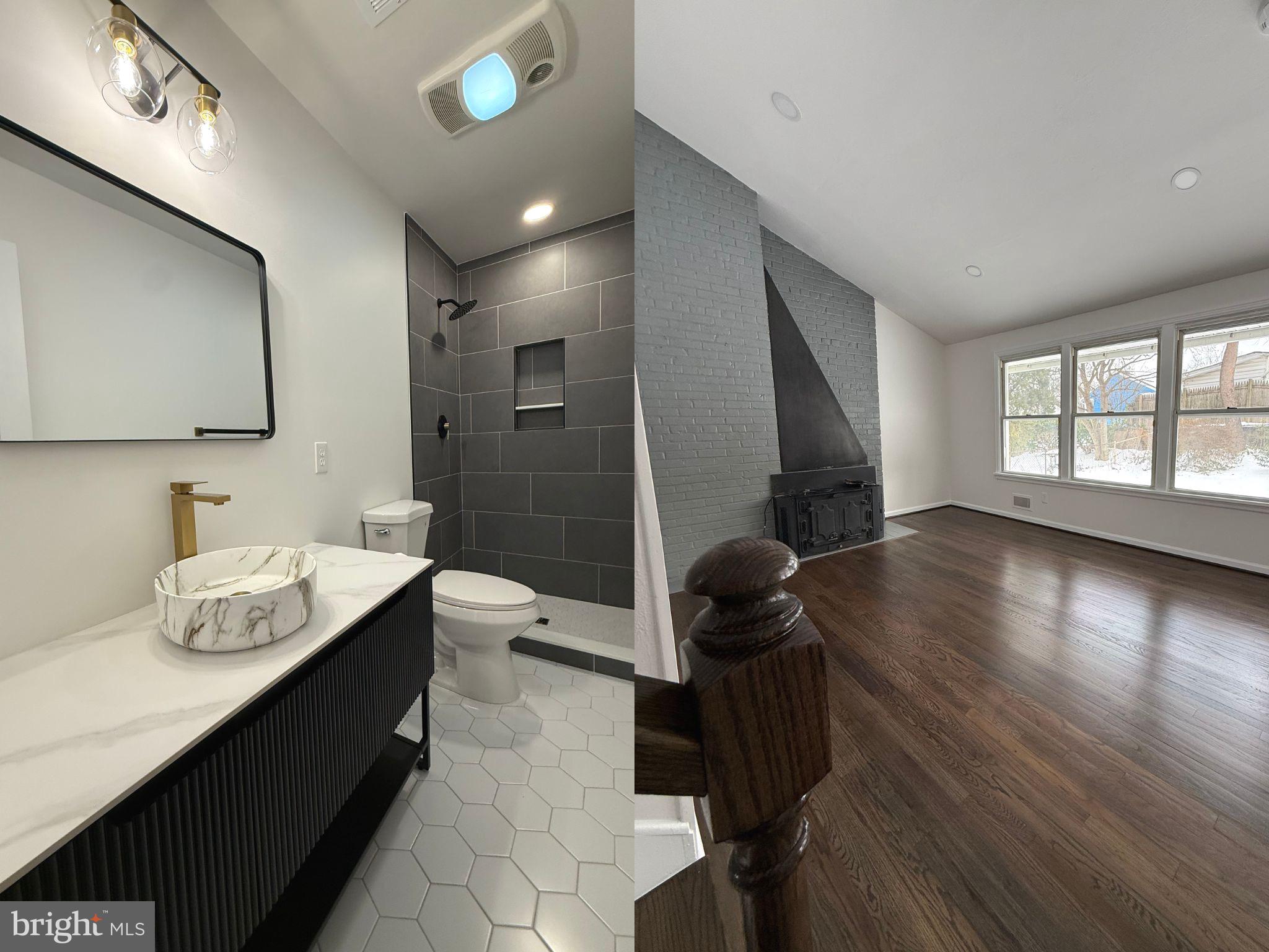 3021 Graham Road Falls Church, VA 22042 - Photo 2 of 2 a bathroom with a sink a toilet and mirror