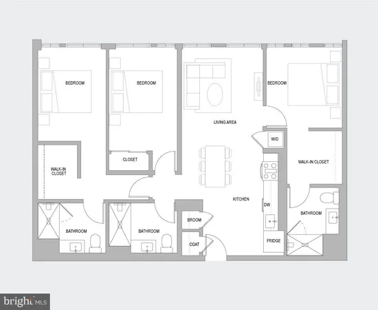 $5,645 | 1001 South Broad Street, Unit 3 BR D, Philadelphia, PA 19147