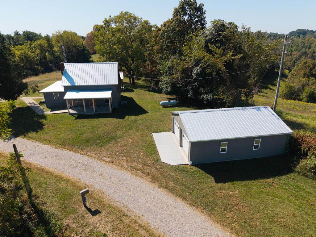 681 Downing Road Stockport, OH 43787 - Photo 13 of 36 Front of Property Aerial View House Gara