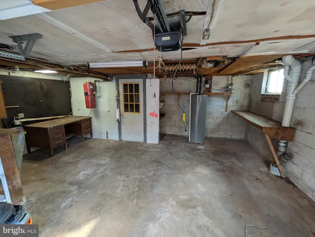 a view of a storage room