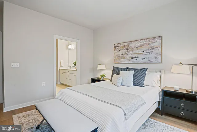 a view of a building and a street