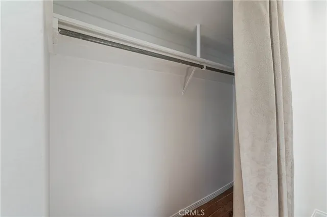 a close view of closet