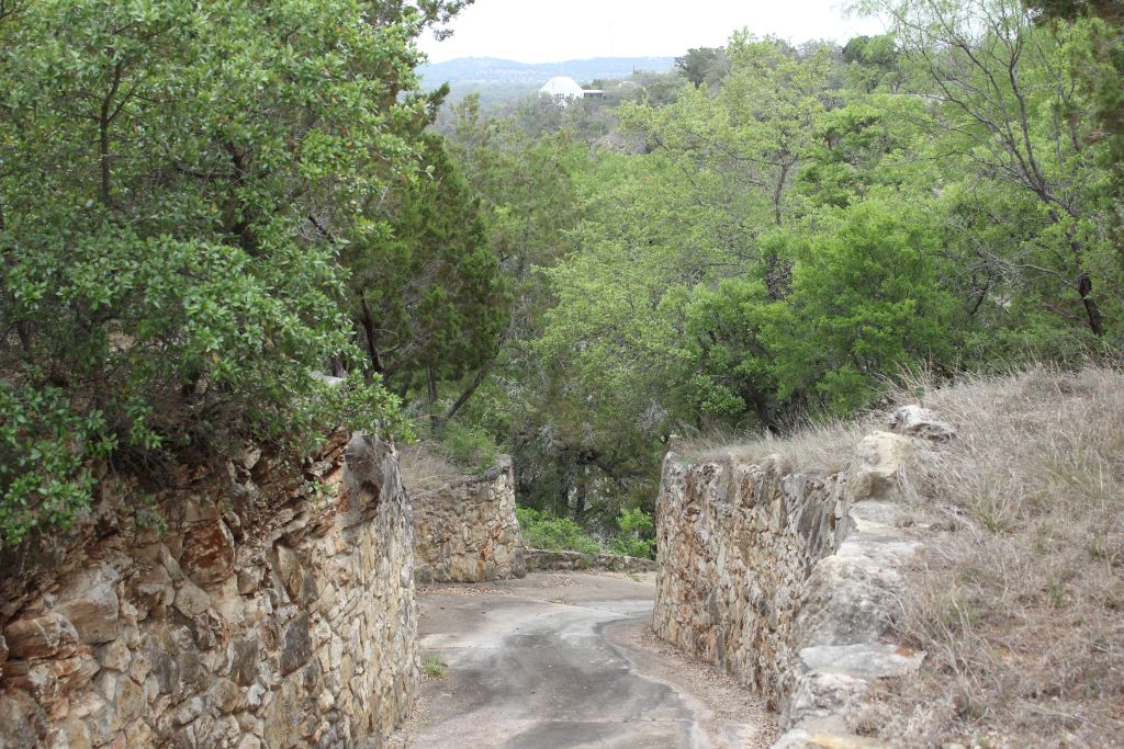 5135 Lookout Ridge Drive Marble Falls, TX 78654 - Photo 10 of 33 Stone walled driveway down to Lake Travis