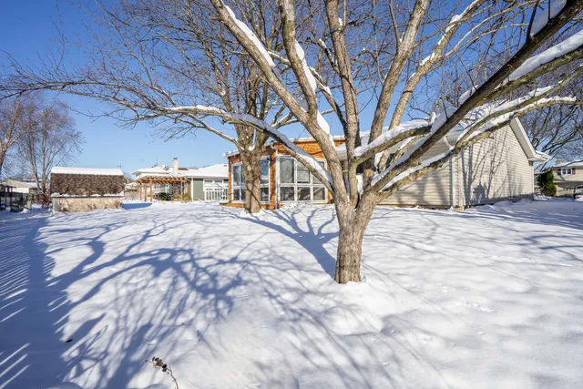 a view of a house with a outdoor space