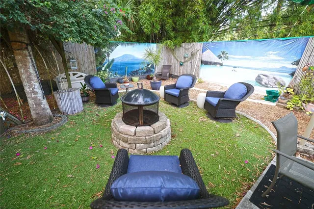 a view of outdoor space deck and outdoor seating