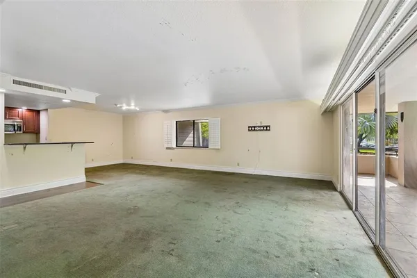 a view of an empty room