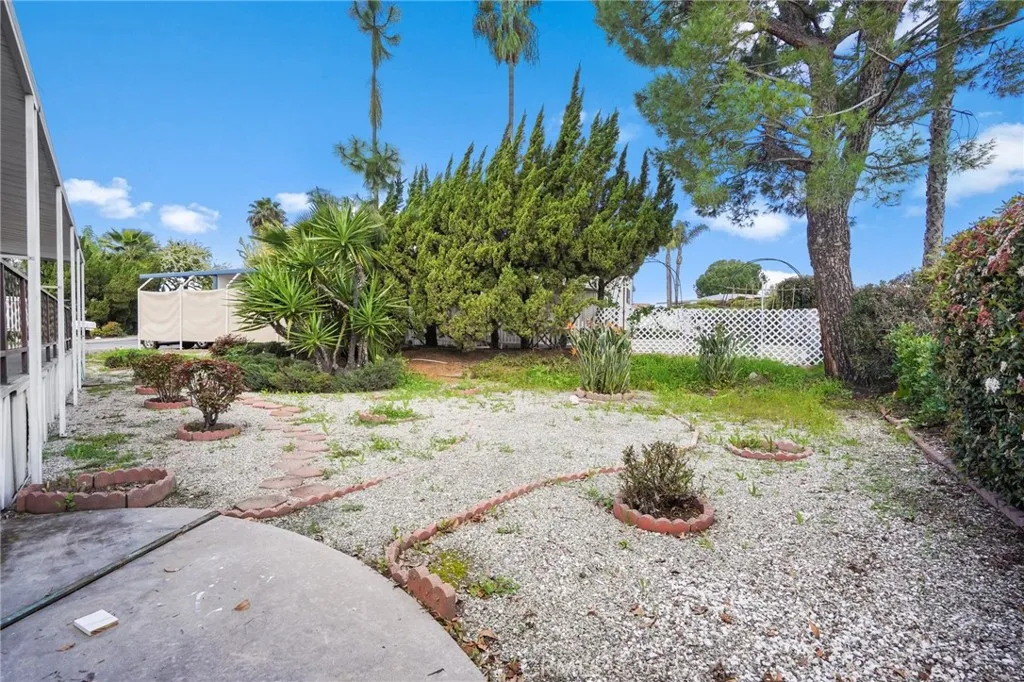 3033 E Valley, Unit 89 West Covina, CA 91792 - Photo 38 of 55 a view of a backyard with plants and a tree