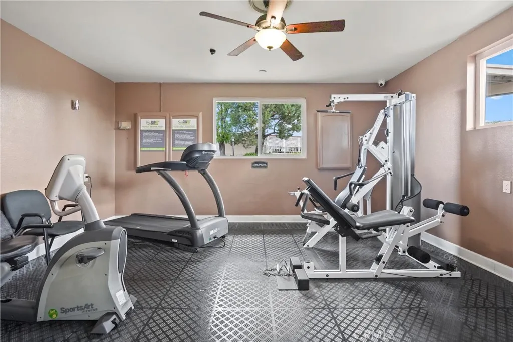 3033 E Valley, Unit 89 West Covina, CA 91792 - Photo 45 of 55 a view of a room with gym equipment