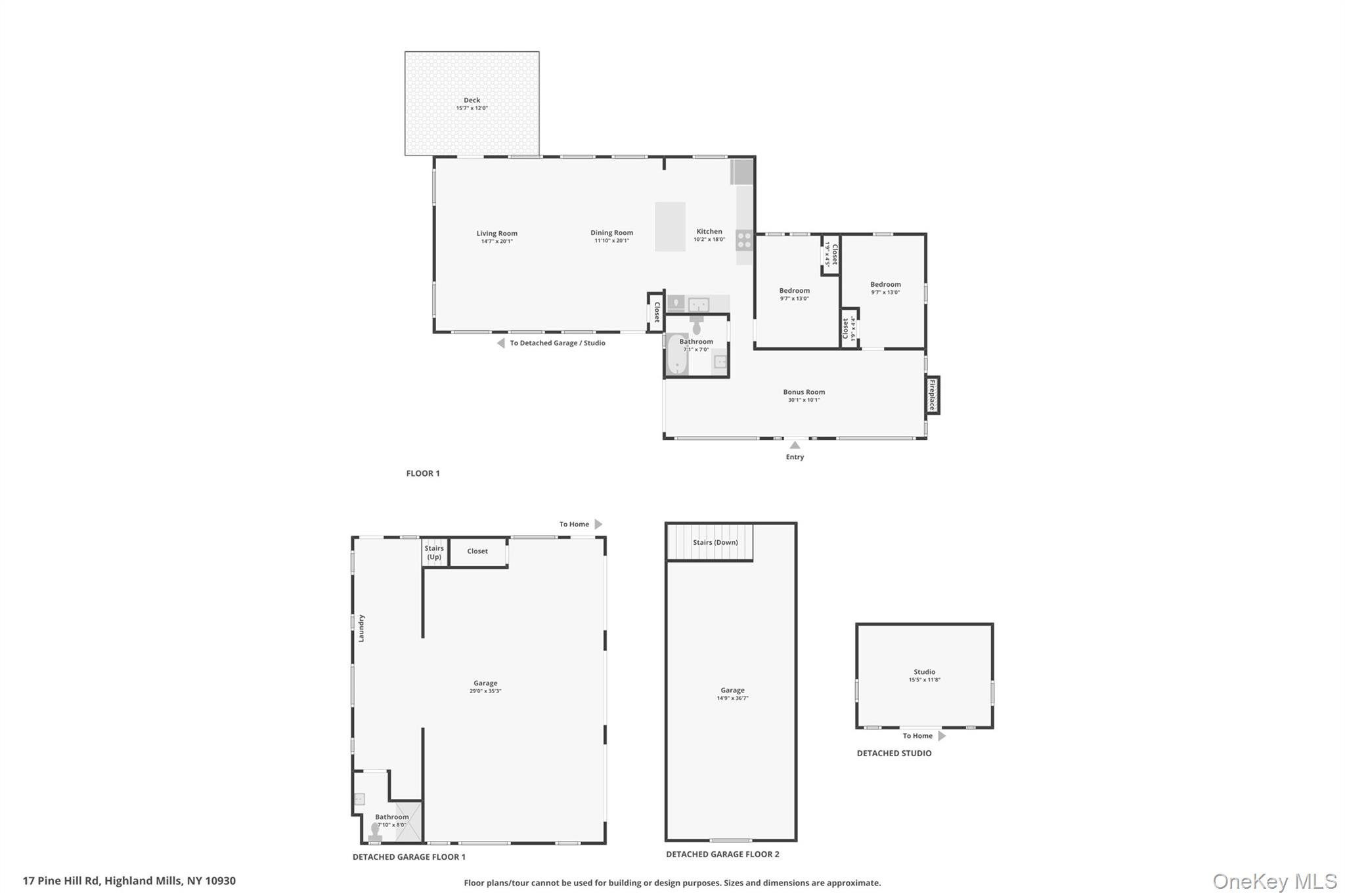 17 Pine Hill Road Highland Mills, NY 10930 - Photo 32 of 35 Combined floor plan