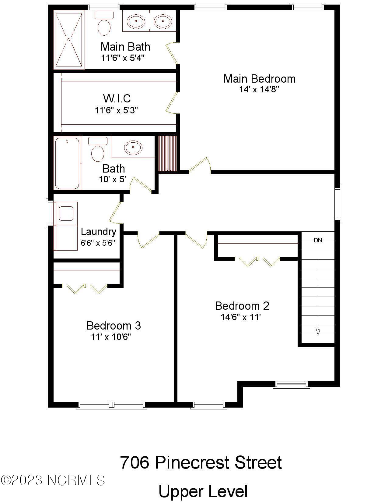 706 Pinecrest Street Carthage, NC 28327 - Photo 22 of 22 706 Pinecrest upper level-page-001