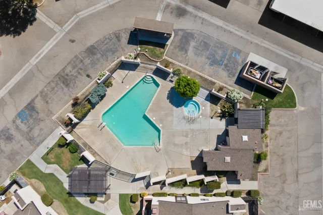 an aerial view of a city with lots of residential buildings