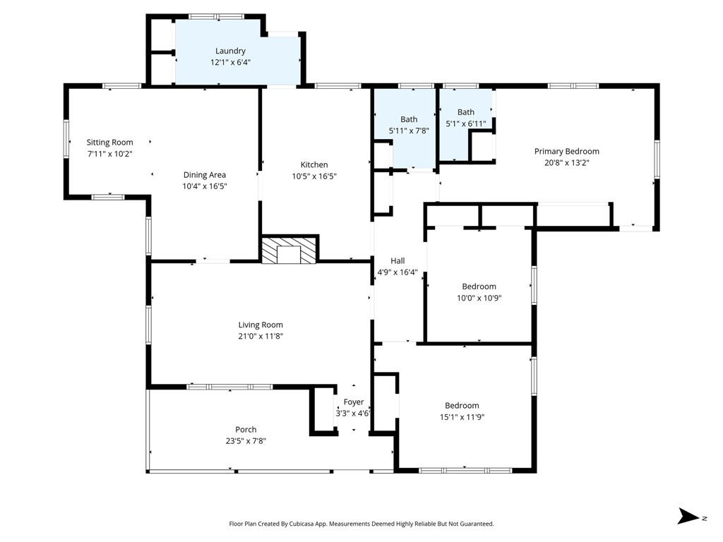 301 Clinkscales Street Iva, SC 29655 - Photo 31 of 36 Explore the comprehensive layout of this inviting residence, highlighting its functional and comfortable spaces.