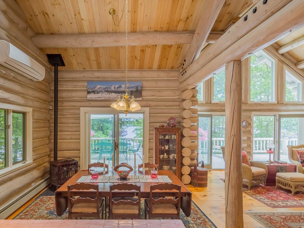 173 Malcolm Road Bridgton, ME 04009 - Photo 19 of 35 Dining room has a pellet stove for...