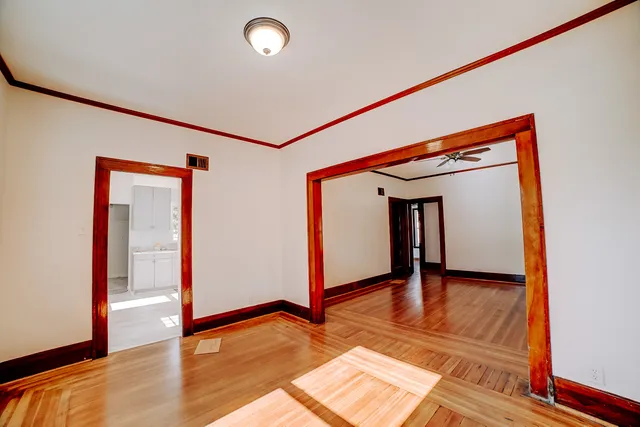 a view of an empty room