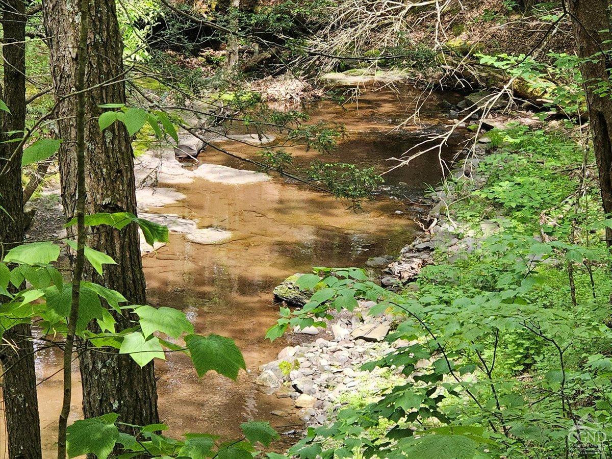 a backyard of a building