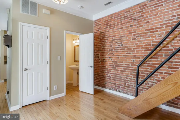 a view of wooden floor