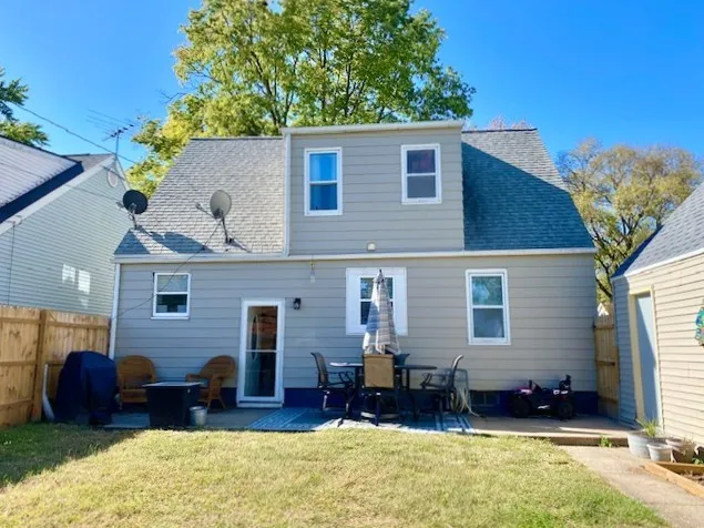 a house view with a outdoor space