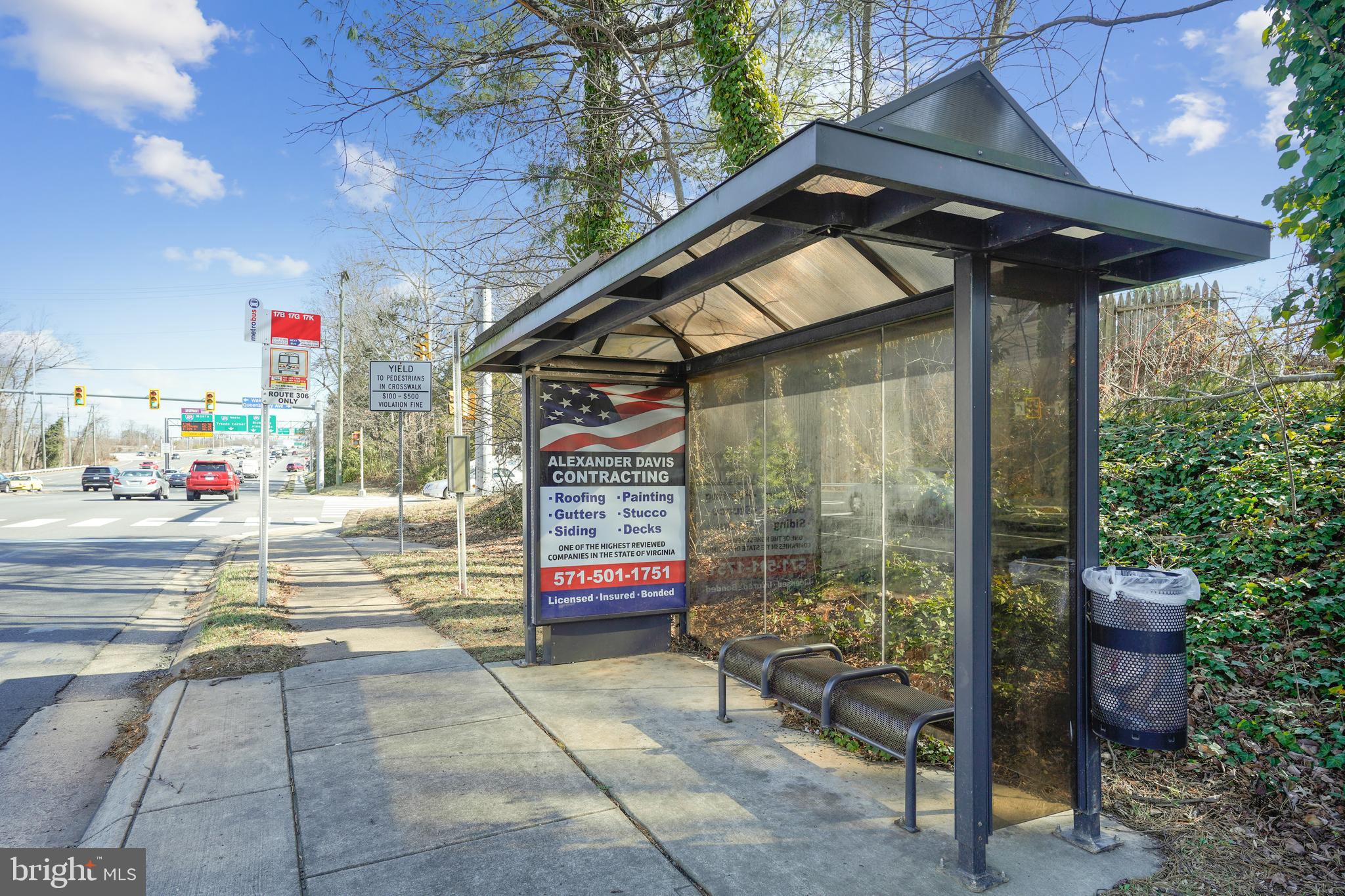 7910 Ellet Road Springfield, VA 22151 - Photo 45 of 47 Queensbury Ave Bus Stop