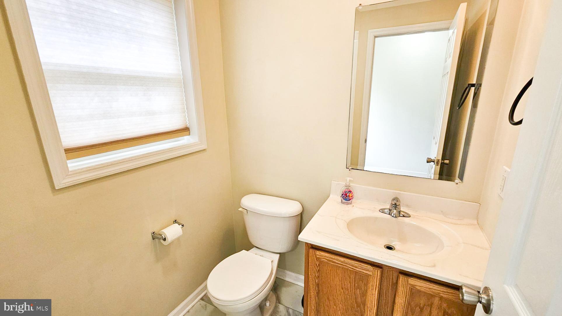 380 Radio Road, Unit B 6 Little Egg Harbor, NJ 08087 - Photo 16 of 33 a bathroom with a sink mirror toilet and next to a window