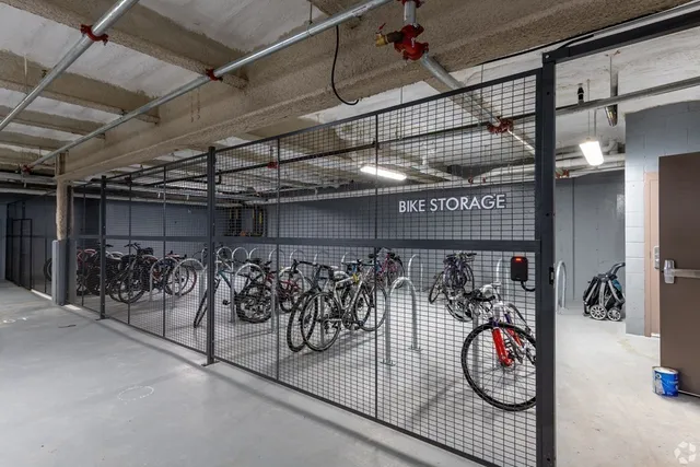 a view of bike storage