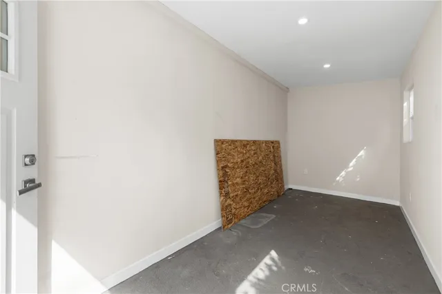 a view of an empty room