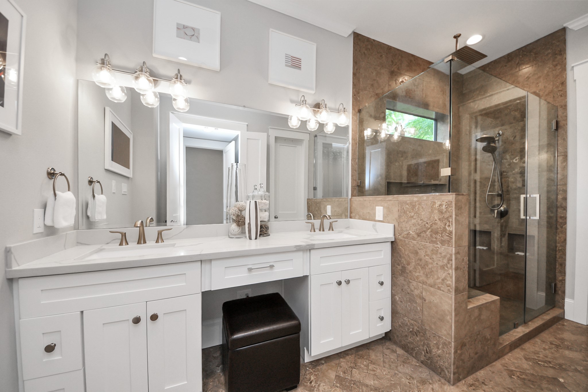 2765 Freund Street Houston, TX 77003 - Photo 24 of 44 a bathroom with a sink vanity and a mirror