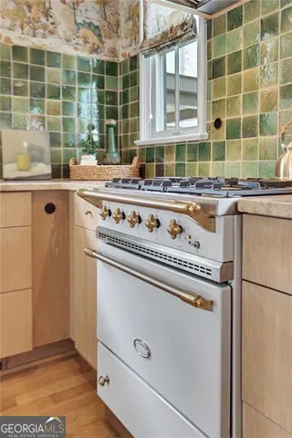 a close view of water heater room