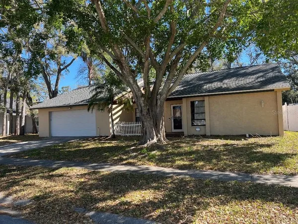 a view of a house with a tree