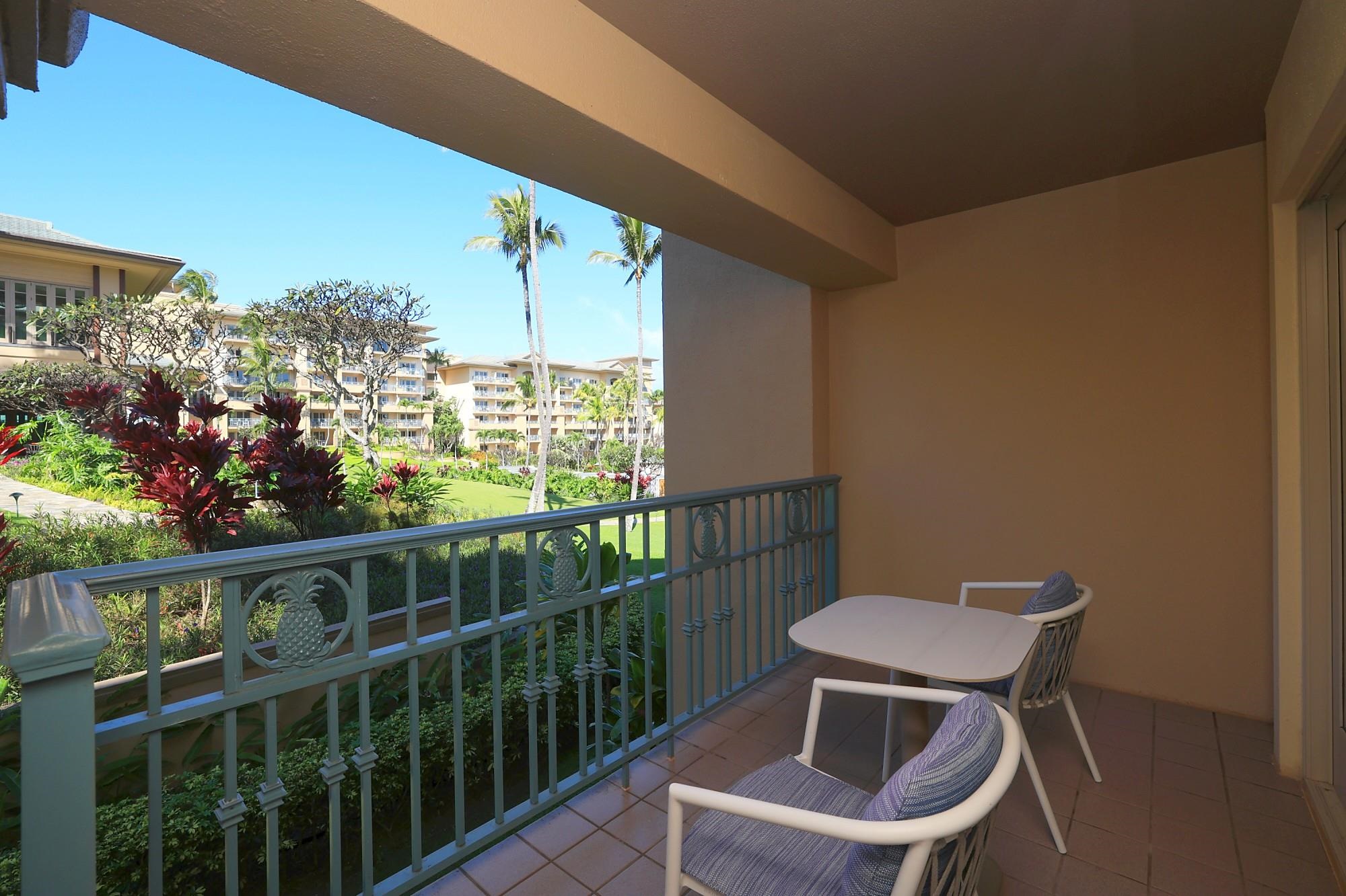1 Ritz Carlton Drive, Unit 1502 Lahaina, HI 96761 - Photo 26 of 47 a view of a chairs and table in the balcony
