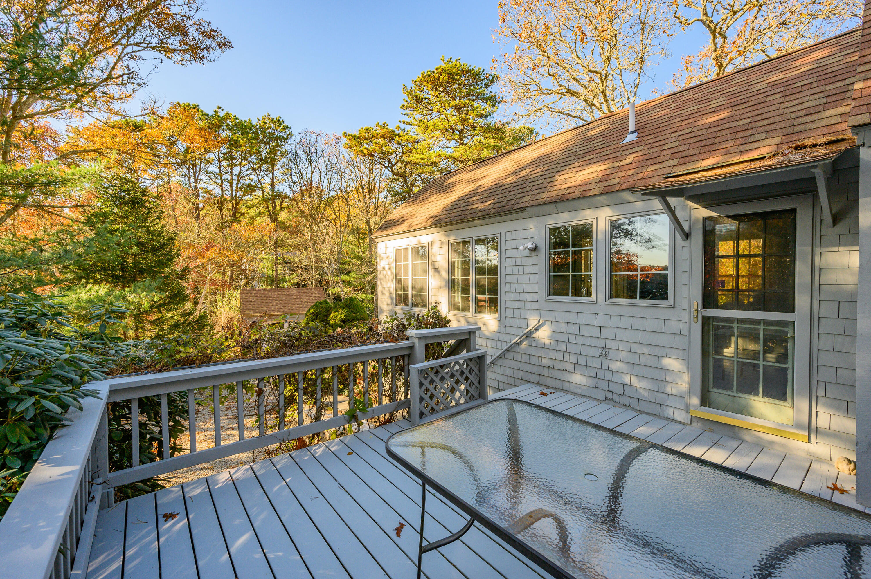 523 Bumps River Road Osterville, MA 02655 - Photo 29 of 49 a view of balcony with two chairs and wooden floor