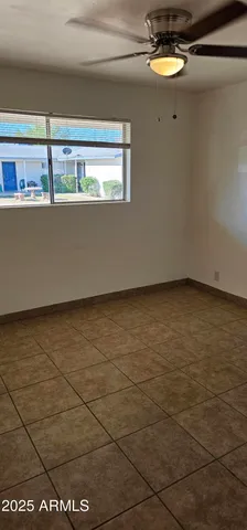 a view of a room with an empty space