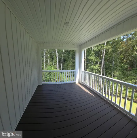 a view of a wooden deck