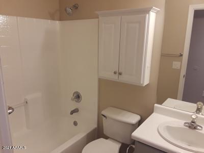 4957 Casper Road Mesa, AZ 85205 - Photo 18 of 24 a bathroom with a sink a toilet and shower