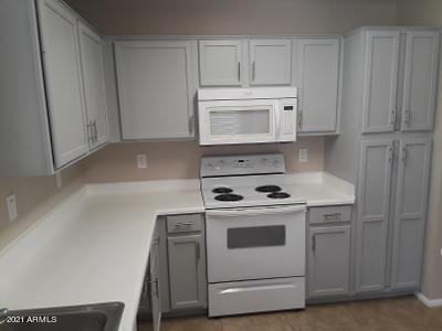4957 Casper Road Mesa, AZ 85205 - Photo 5 of 24 a kitchen with a stove and a microwave