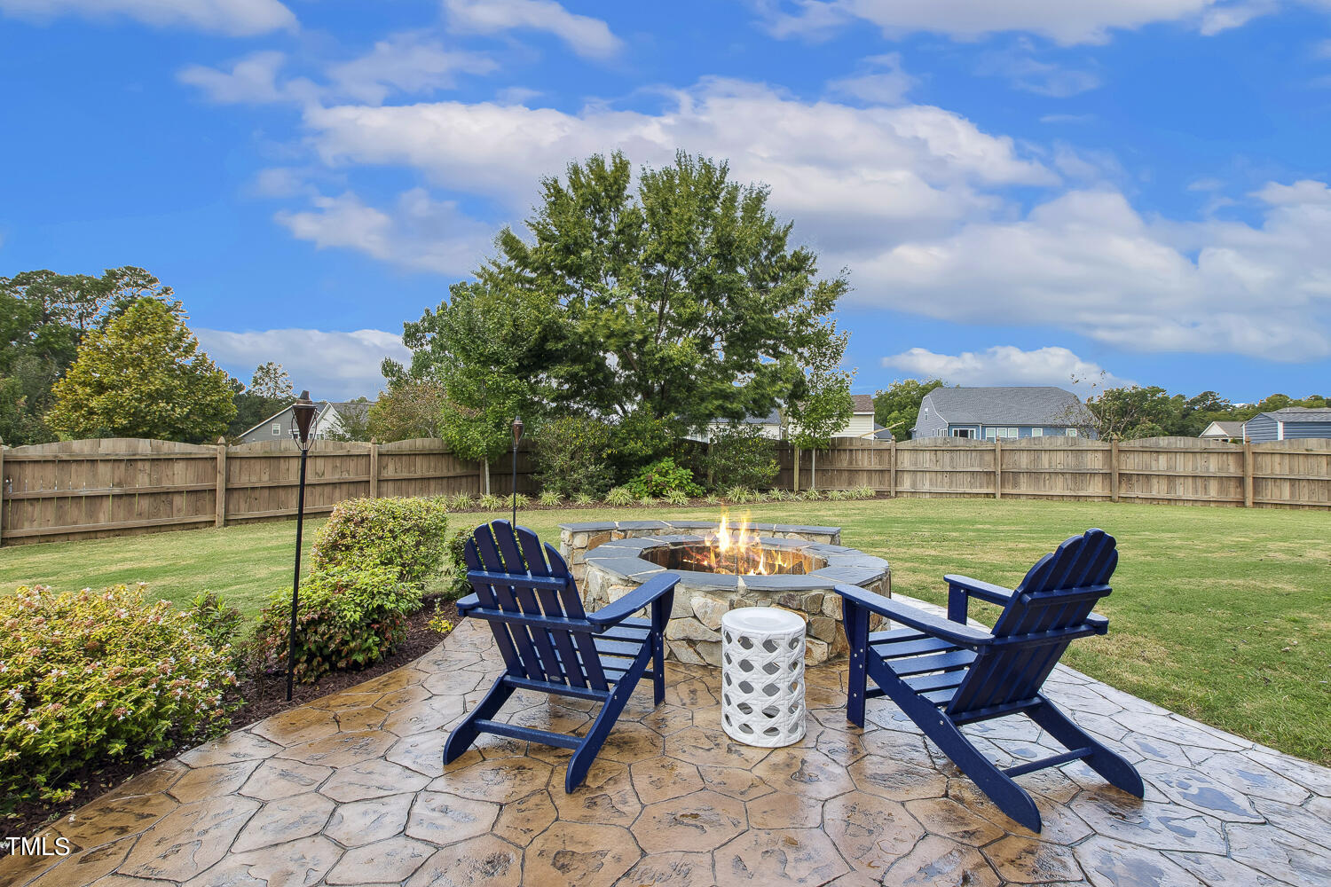 3604 Norman Blalock Road Willow Spring, NC 27592 - Photo 51 of 51 a view of a garden with furniture