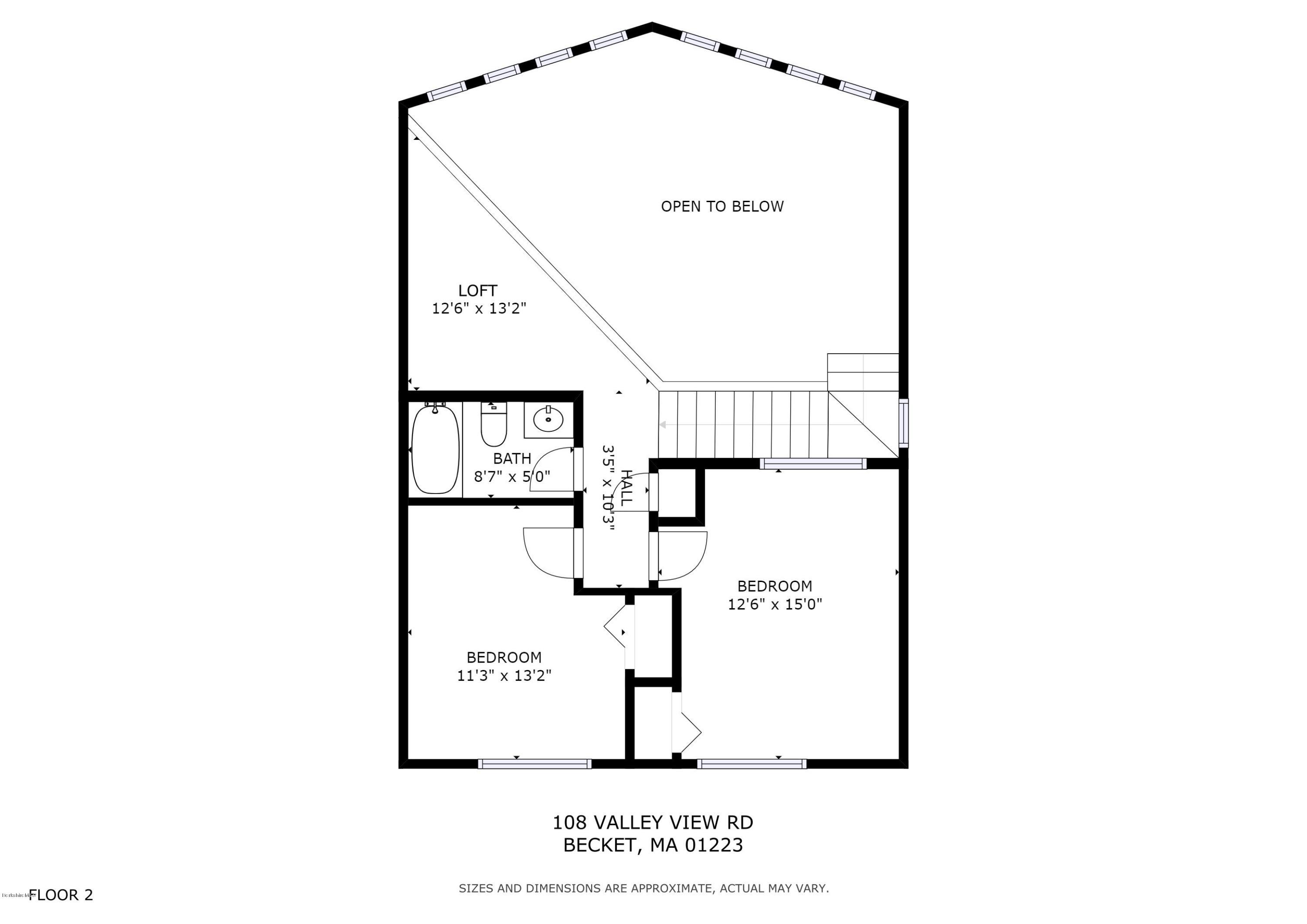 108 Valley View Road Becket, MA 01223 - Photo 34 of 35 a picture of a floor plan