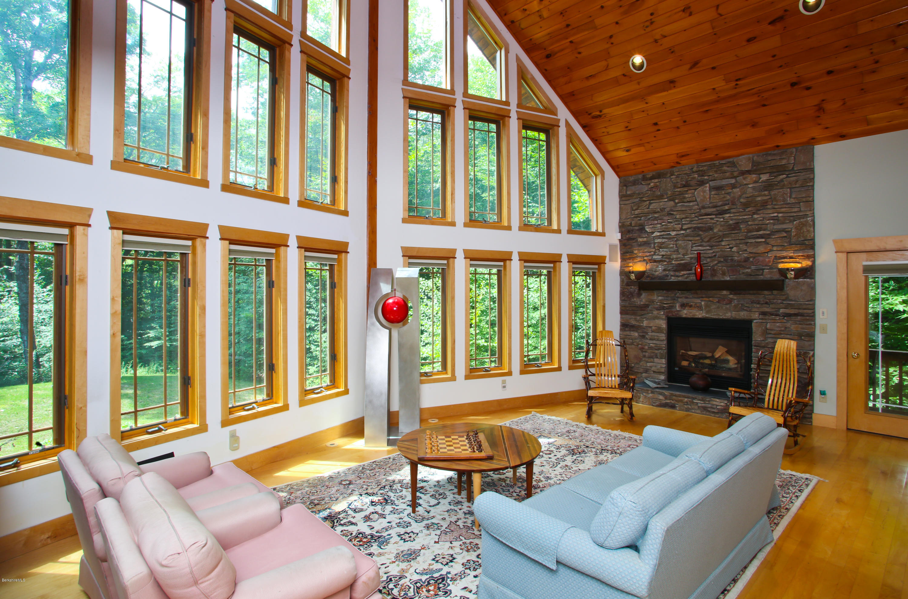 108 Valley View Road Becket, MA 01223 - Photo 7 of 35 a view of a house with swimming pool and porch with furniture