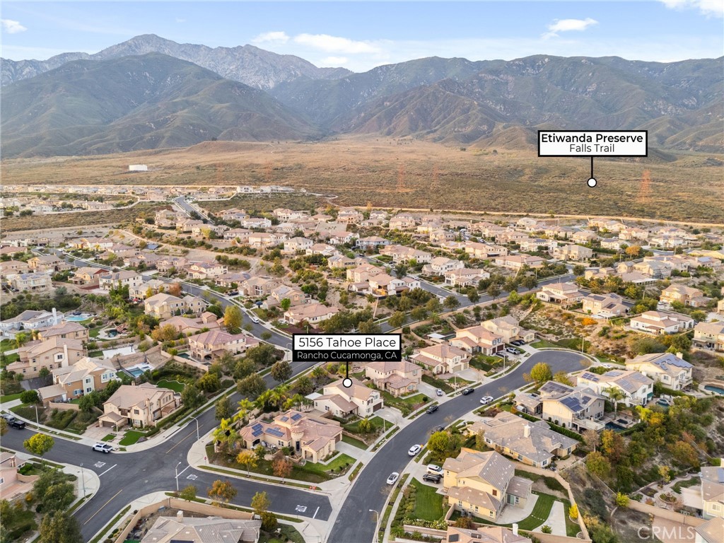 5156 Tahoe Place Rancho Cucamonga, CA 91739 - Photo 41 of 49 an aerial view of residential house with an outdoor space
