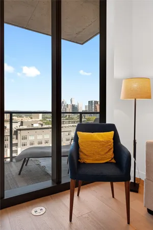 a room with furniture