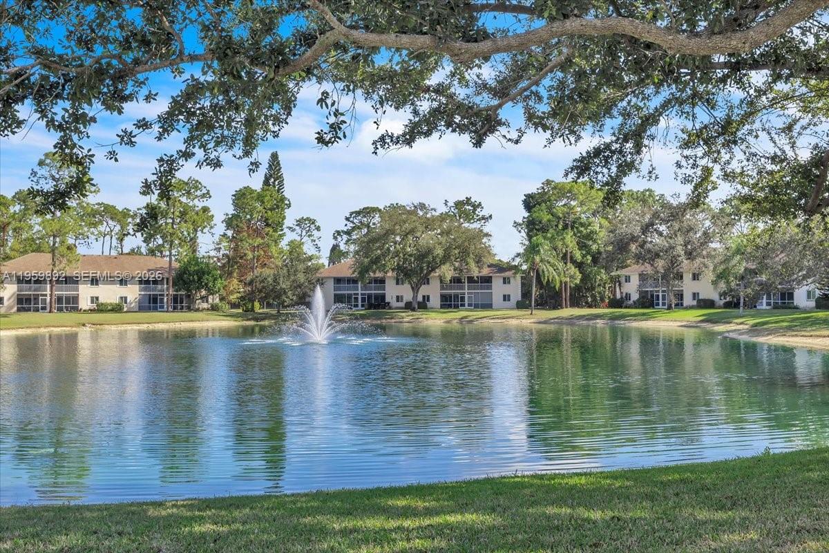 280 Timber Lake Circle, Unit 201 Naples, FL 34104 - Photo 27 of 34 a view of a lake with houses in the background