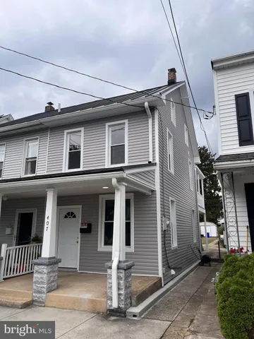 a front view of a house