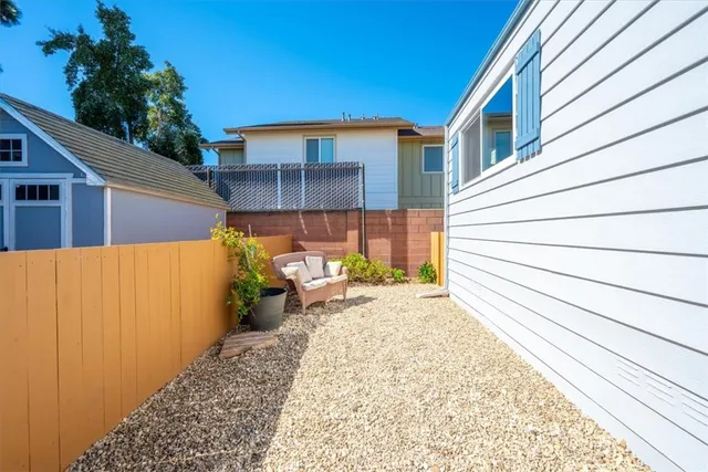 a view of a house with a patio