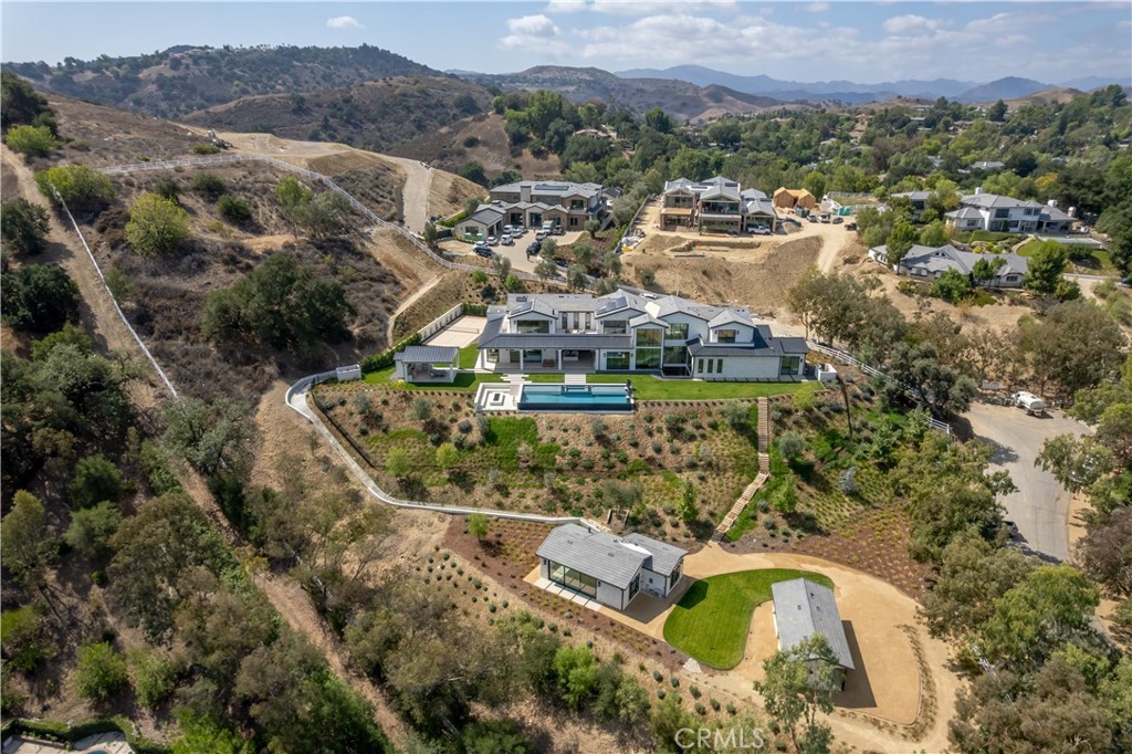 5340 Whitman Road Hidden Hills, CA 91302 - Photo 50 of 57 an aerial view of residential house with outdoor space