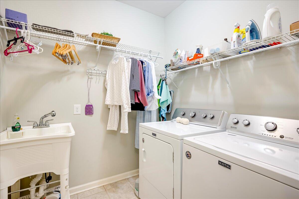 1169 Brookstone Way Augusta, GA 30909 - Photo 18 of 48 Laundry room has a utility sink and the washer and dryer remain!