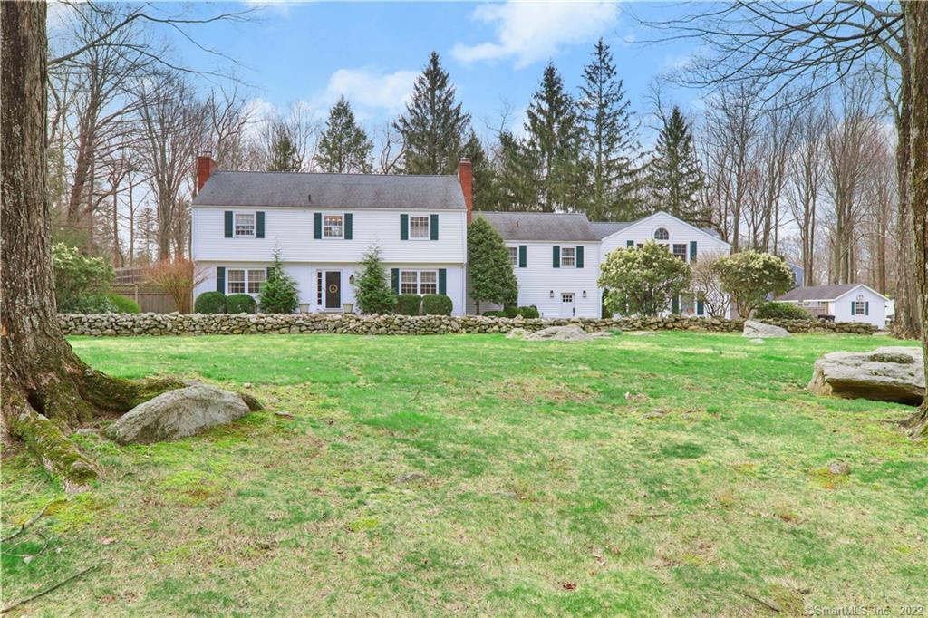 25 Foxwood Road Stamford, CT 06903 - Photo 1 of 1 Front of house with expansive lawn