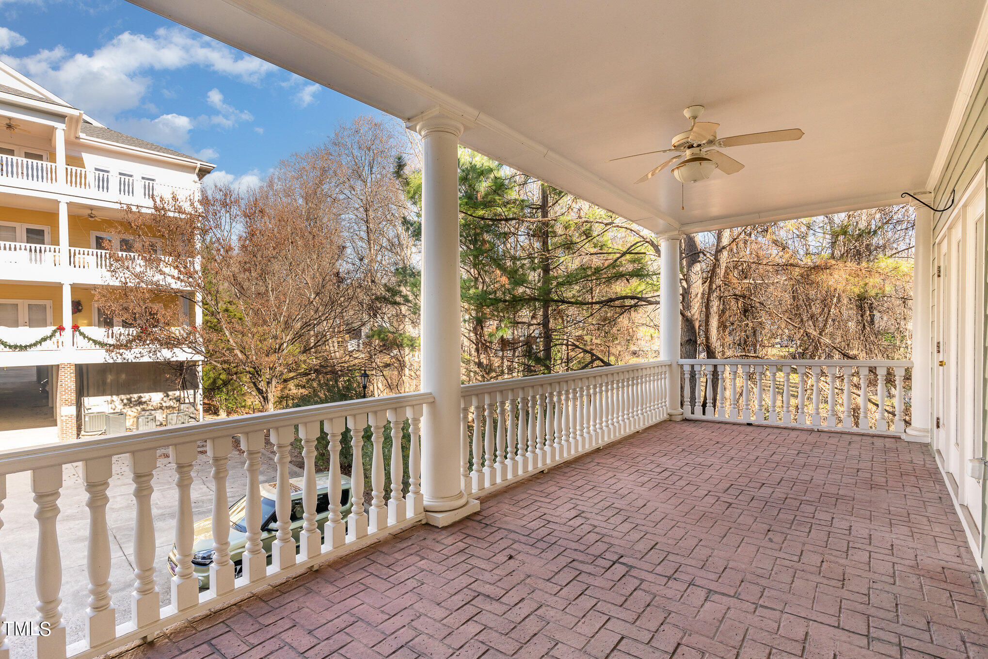 7510 Lead Mine Road, Unit 104 Raleigh, NC 27615 - Photo 10 of 23 Your view from the covered brick patio/balcony.