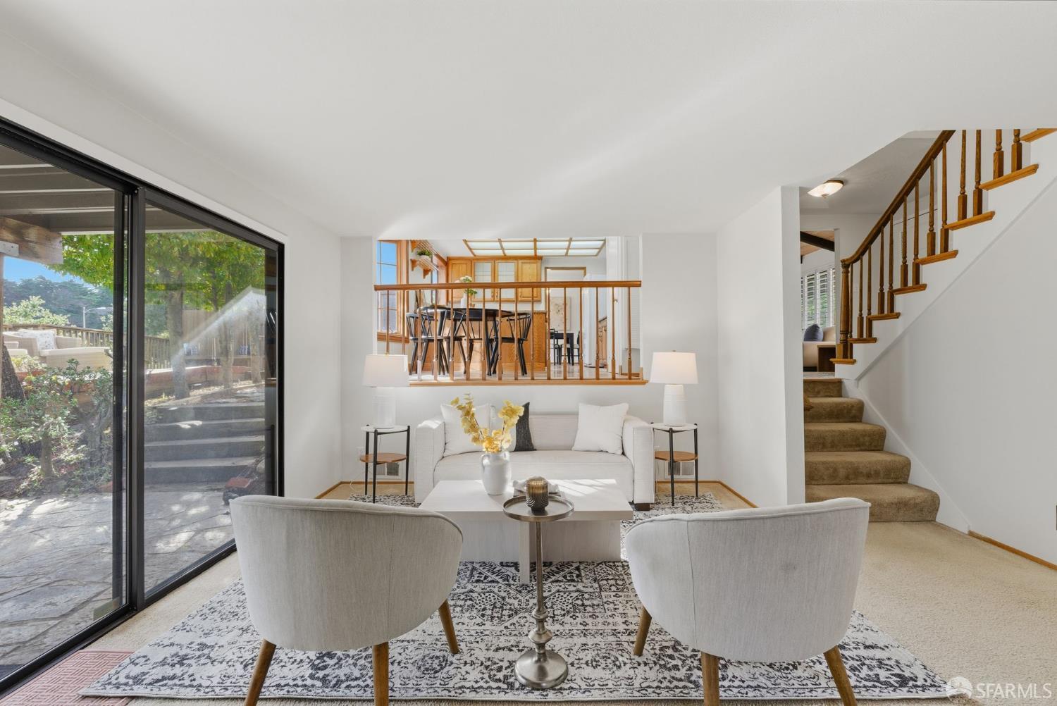 969 Springfield Drive Millbrae, CA 94030 - Photo 18 of 48 a living room with fireplace furniture and a floor to ceiling window