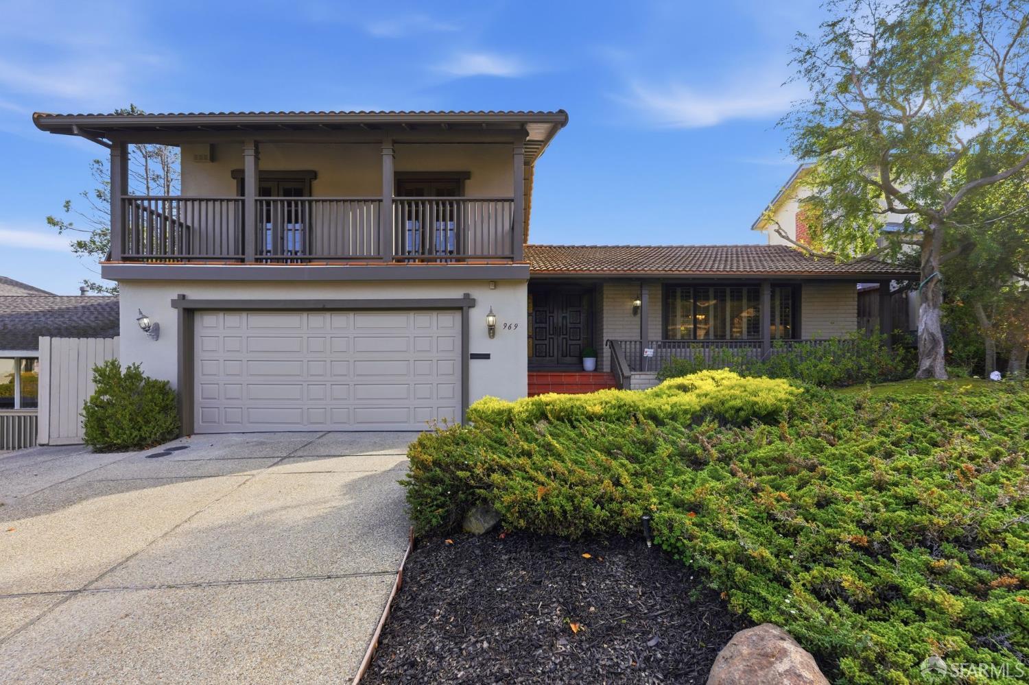 969 Springfield Drive Millbrae, CA 94030 - Photo 3 of 48 a front view of a house with garden