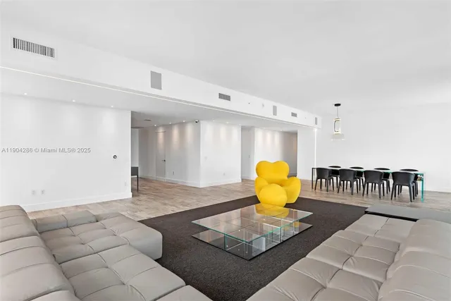 a view of a living room and a couch